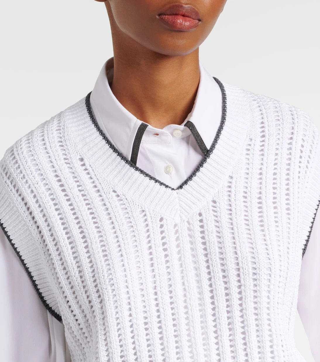Brunello Cucinelli - Cotton sweater vest