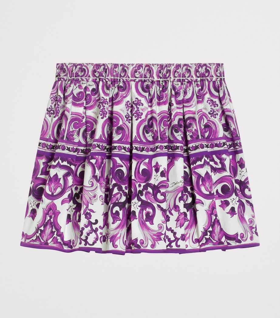 Dolce & Gabbana Kids Cotton Printed Skirt (8-12 Years)