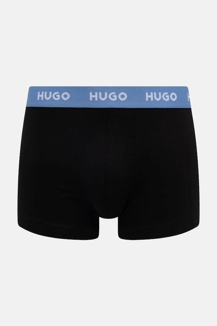 HUGO erkek pamuk elastan boxer şort TRIPLET DESIGN 3'lü set