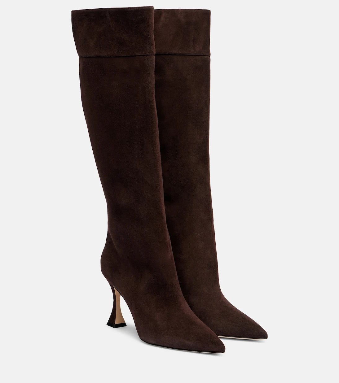 Manolo Blahnik - Miralonepla 90 suede knee-high boots