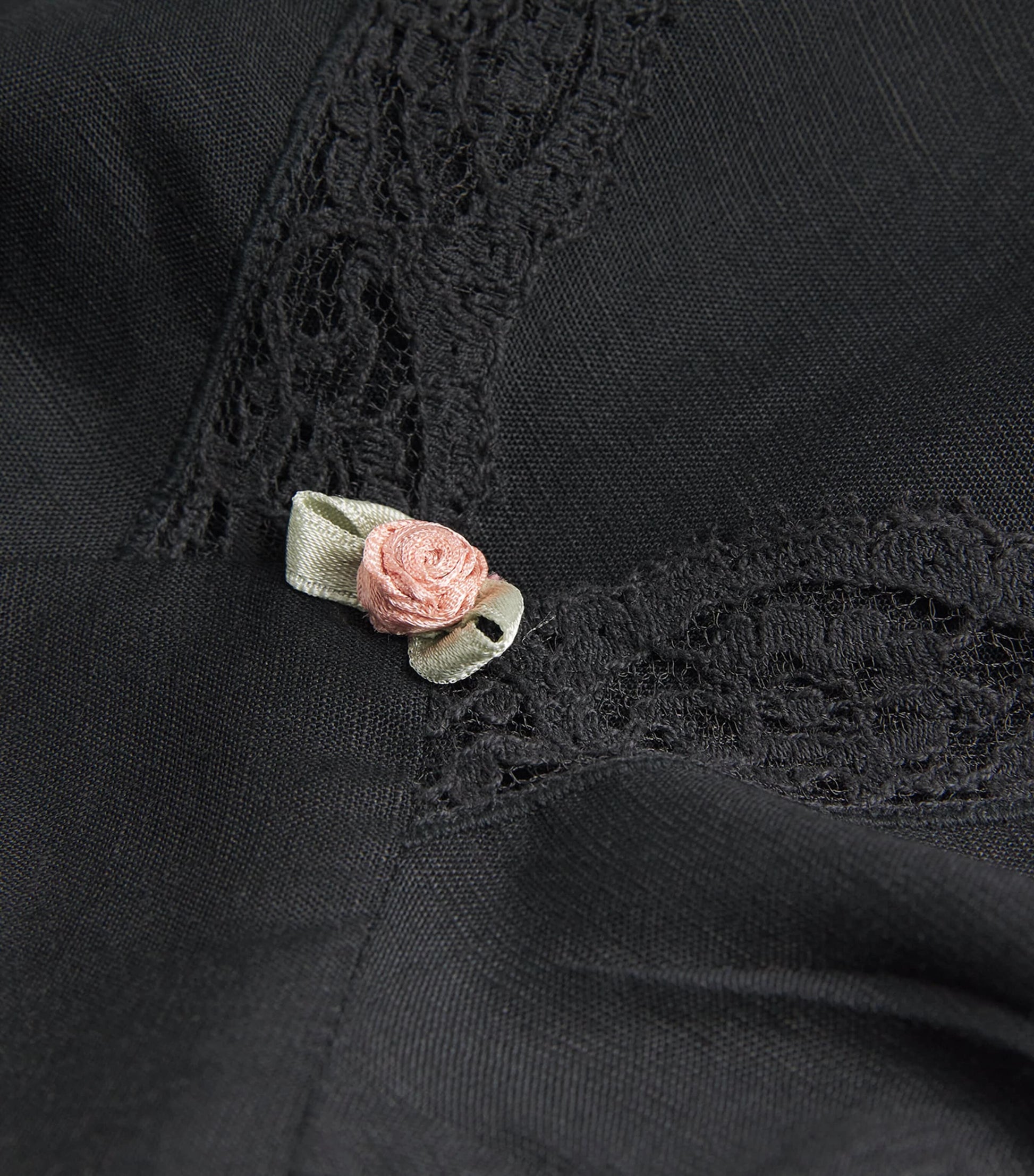 Clarice V-Neck Midi Dress BLACK