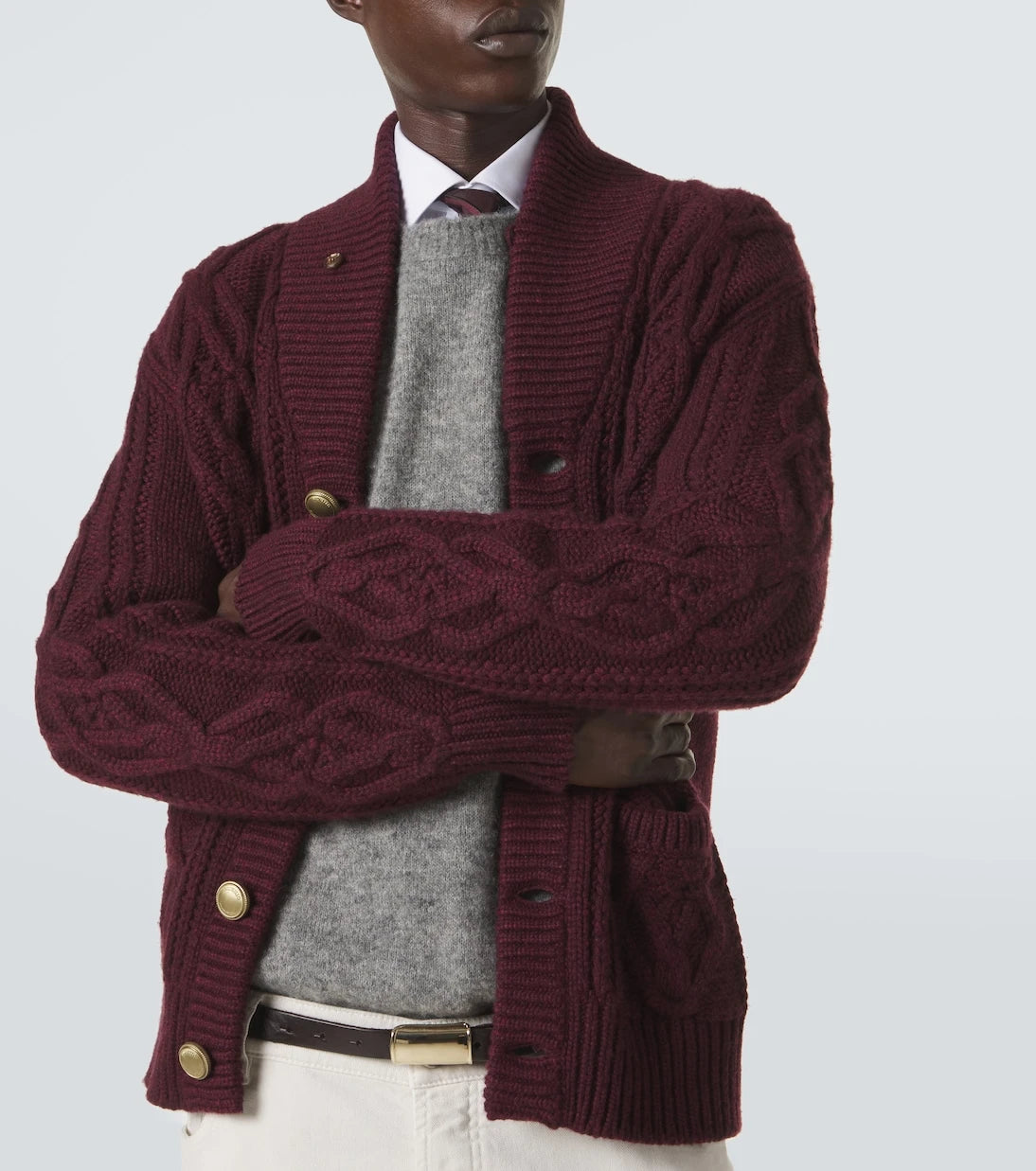 Brunello Cucinelli - Cable-knit cashmere cardigan