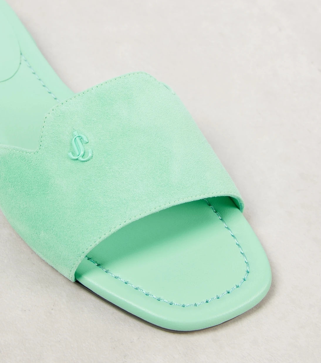 Jimmy Choo - Dina logo suede slides