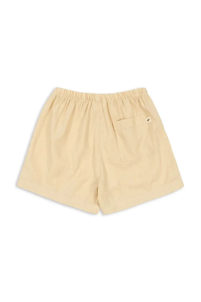 Konges Sløjd Çocuklar için Keten Kısa Pantolon FRANZEN LINEN SHORTS