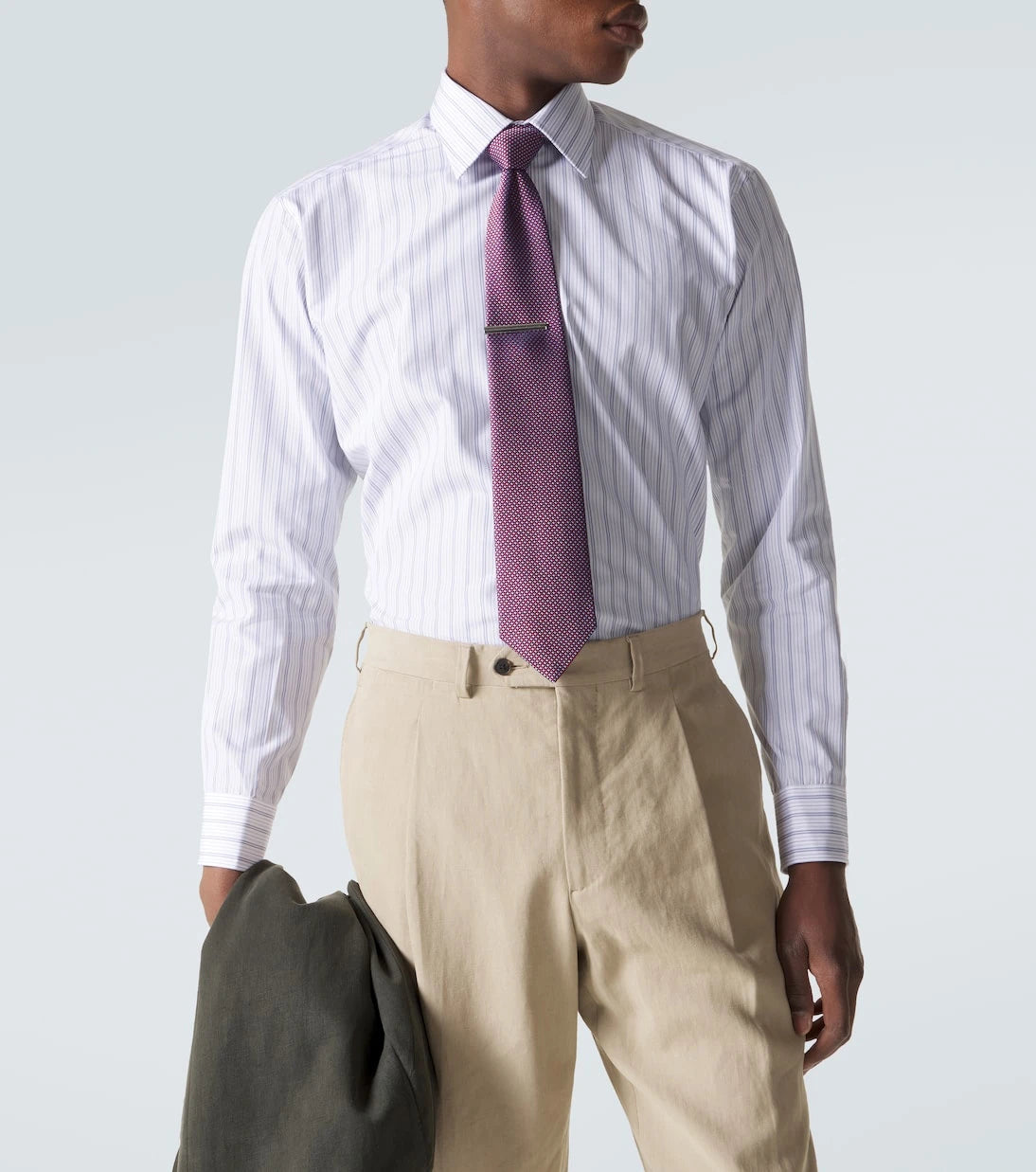 Charvet - Striped cotton poplin shirt