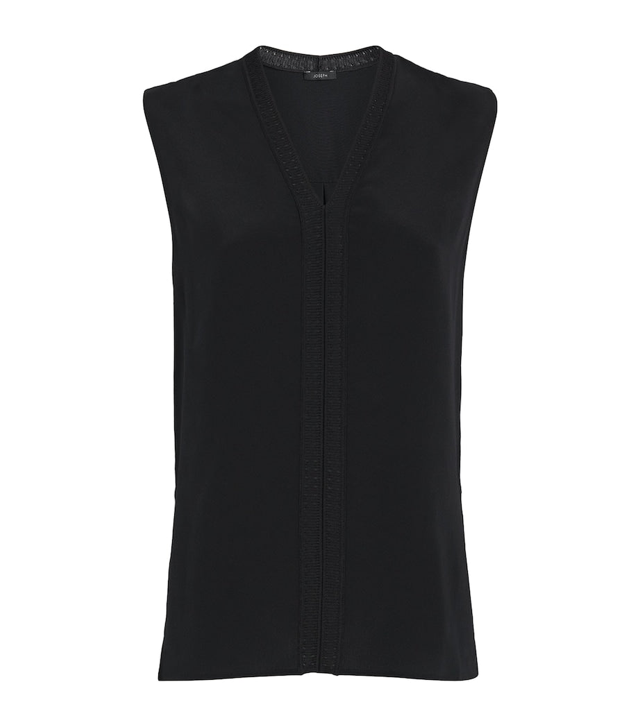 Joseph Black Crepe de Soie Silk Louis Blouse