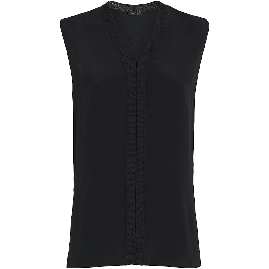 Joseph Black Crepe de Soie Silk Louis Blouse