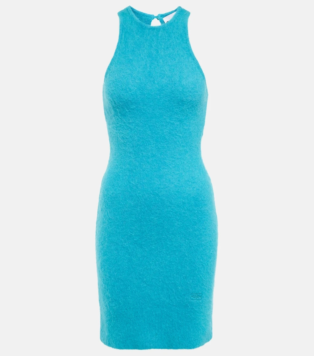 Ganni - Alpaca and wool-blend minidress