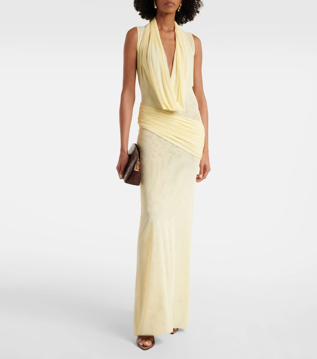 David Koma - Semi-sheer gown
