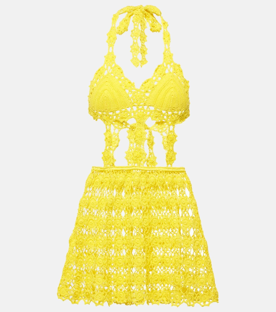 Anna Kosturova - Ibiza crochet cotton minidress