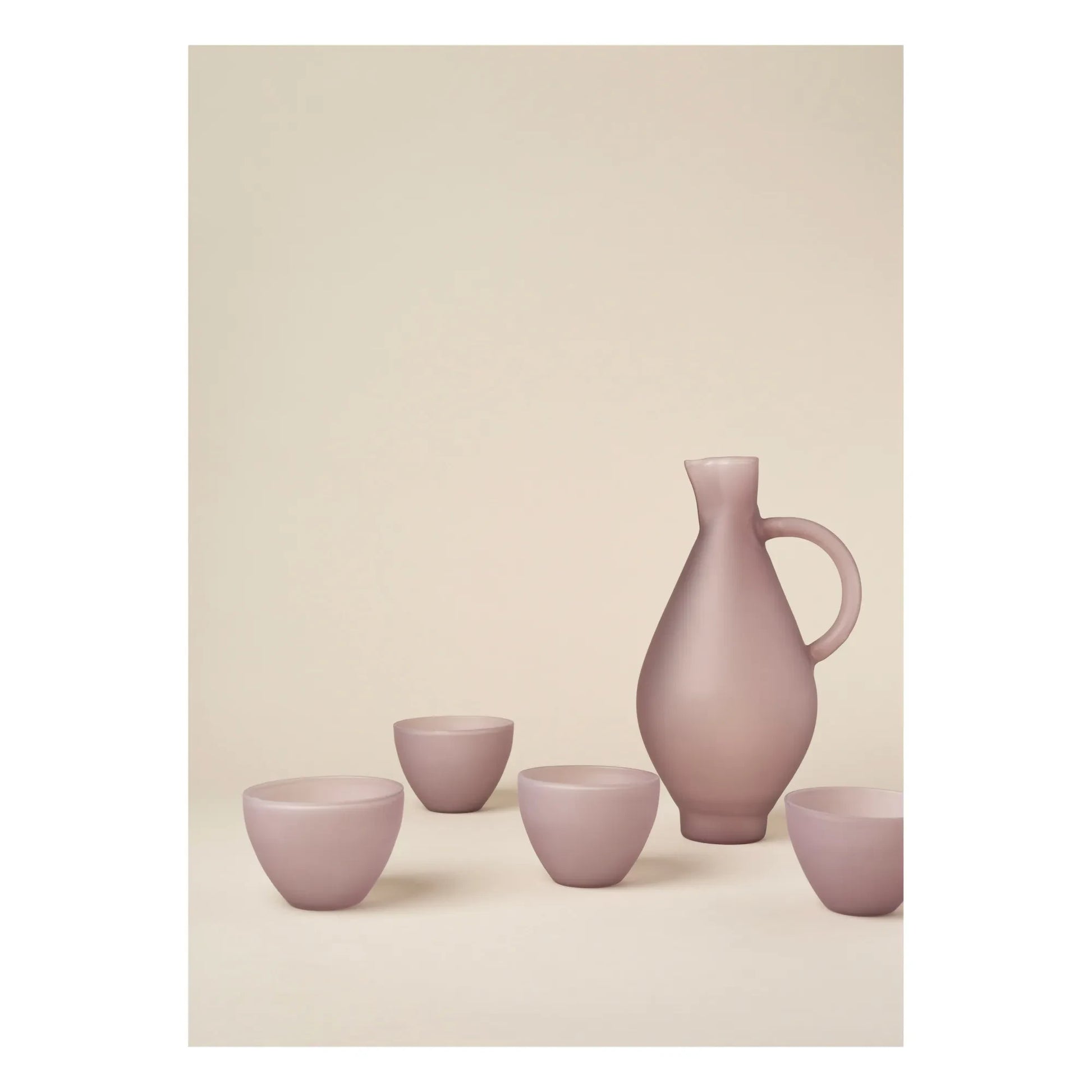 Los Objetos Decorativos - Opal Borosilicate Jug | Mauve