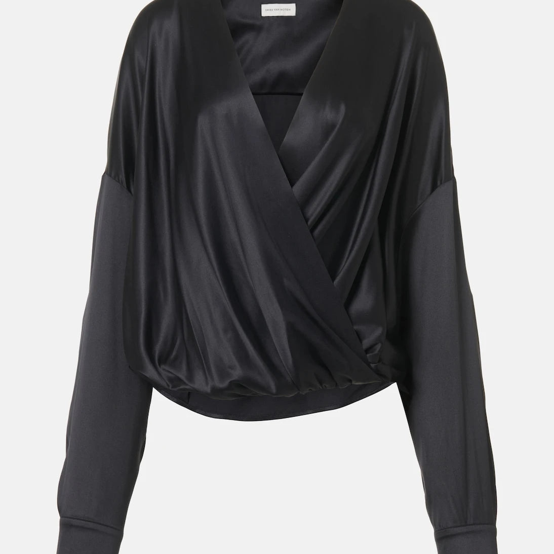 Dries Van Noten - Silk-blend satin blouse