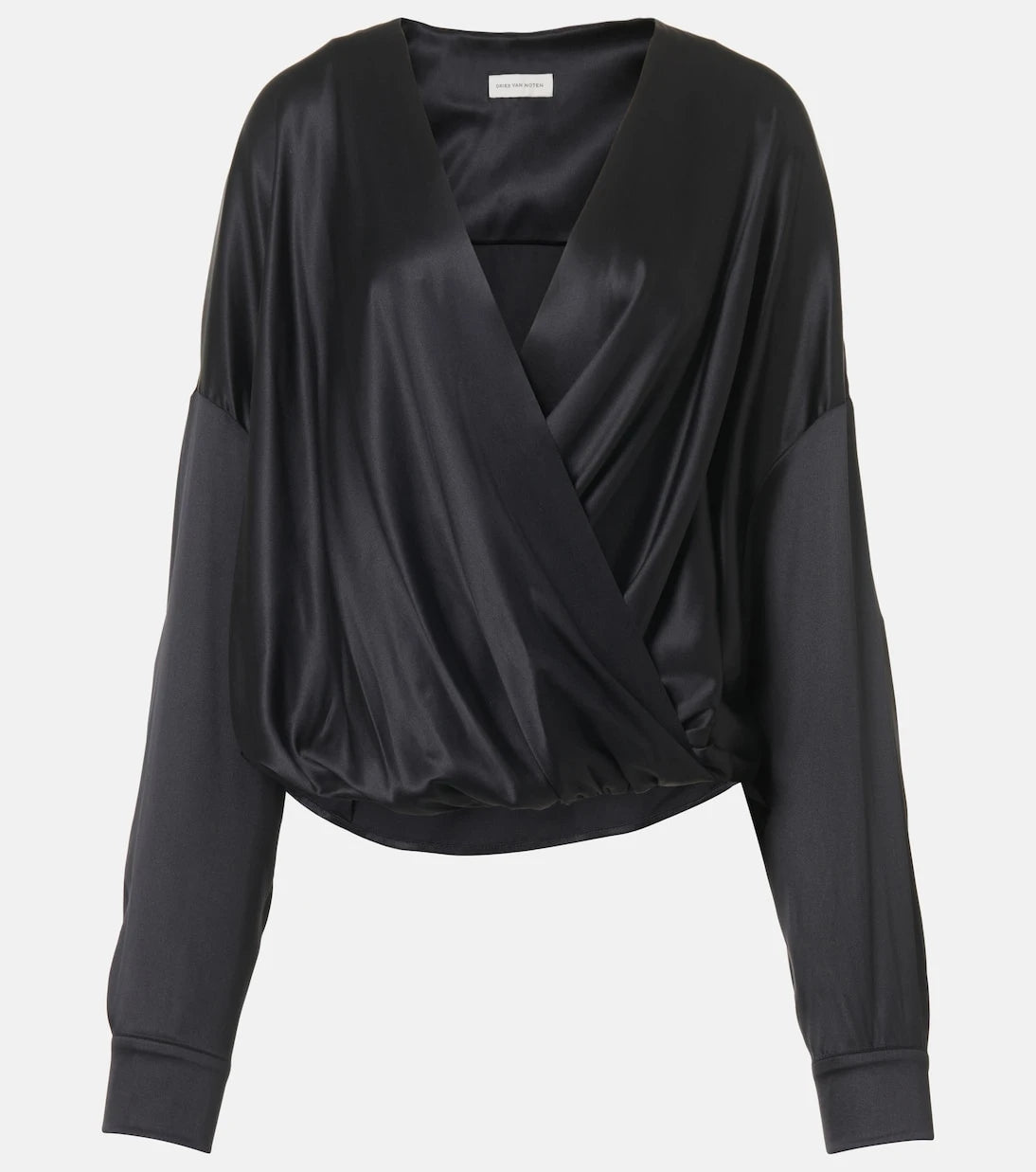 Dries Van Noten - Silk-blend satin blouse