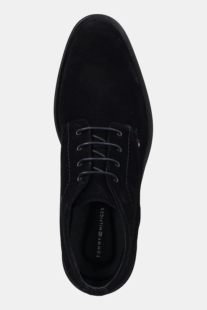Велурени боти Tommy Hilfiger CORPORATE HILFIGER SDE BOOT