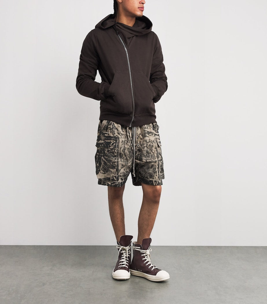 DRKSHDW Waxed Canvas High-Top Sneakers