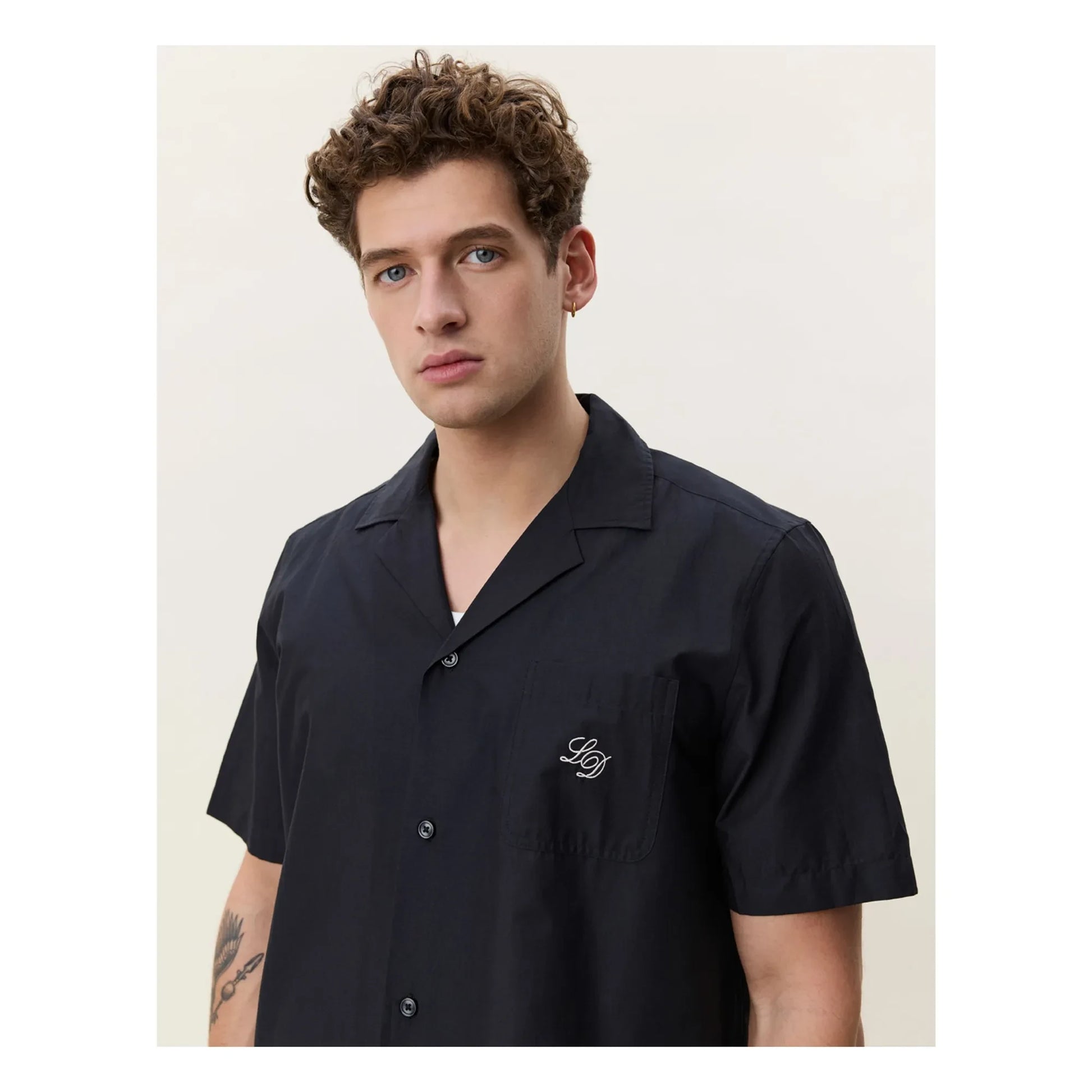 Les Deux - Border shirt  | Black