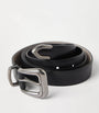 Brunello Cucinelli Black Vachetta Leather Belt