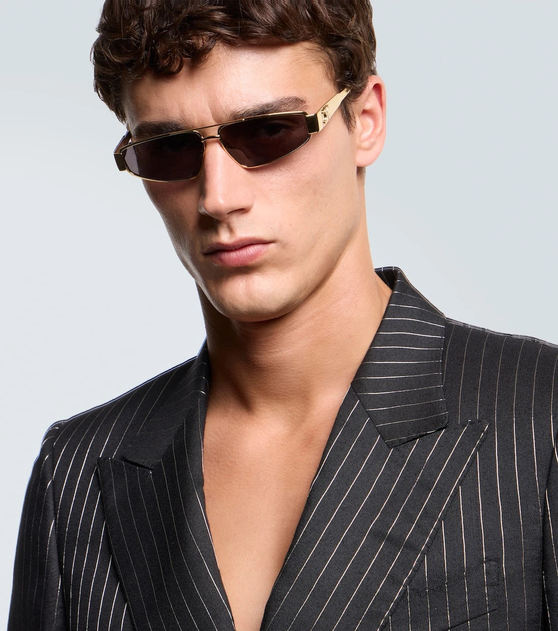 Celine Eyewear - Triomphe Metal 05 rectangular sunglasses