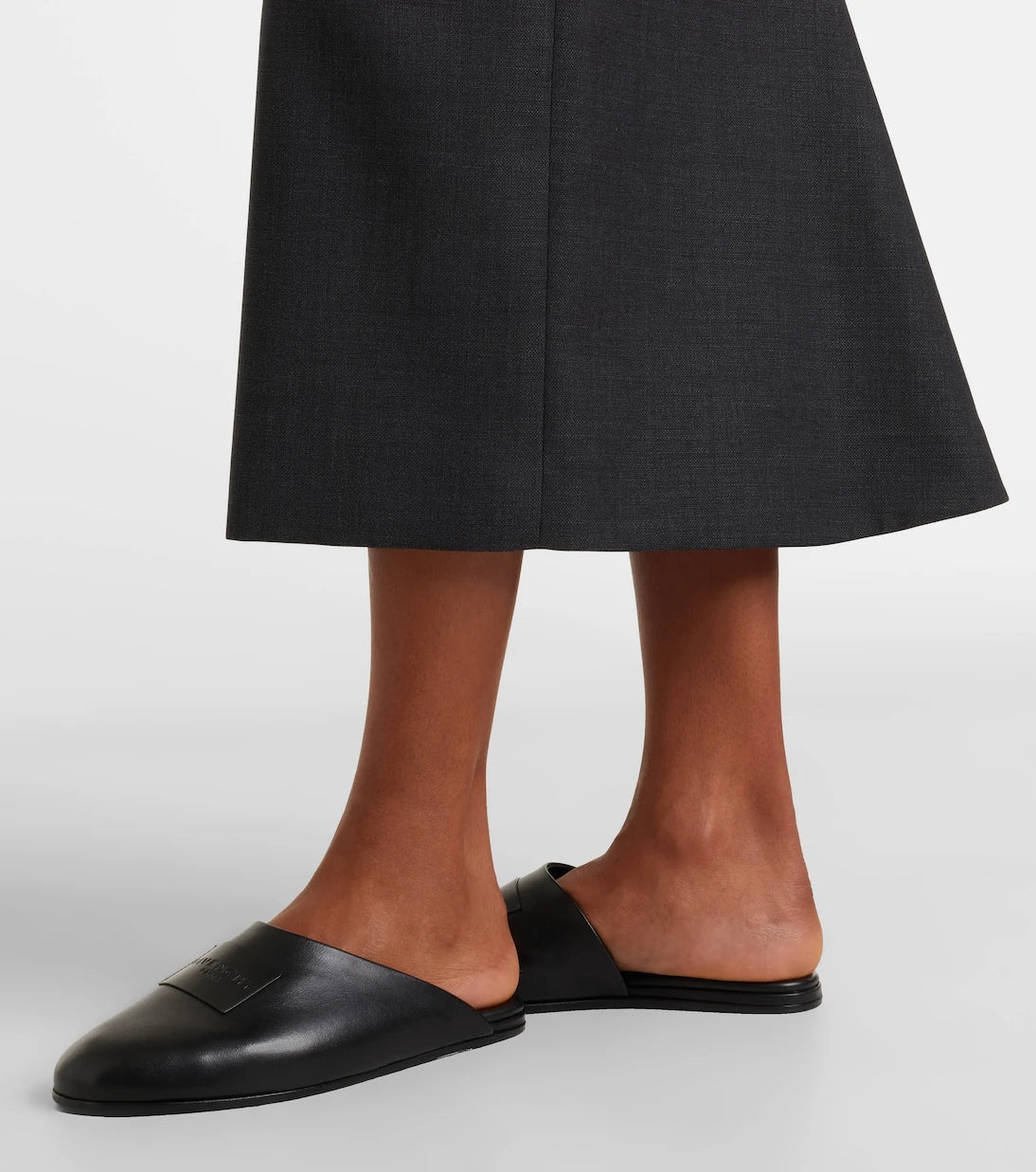 Givenchy - Label leather mules