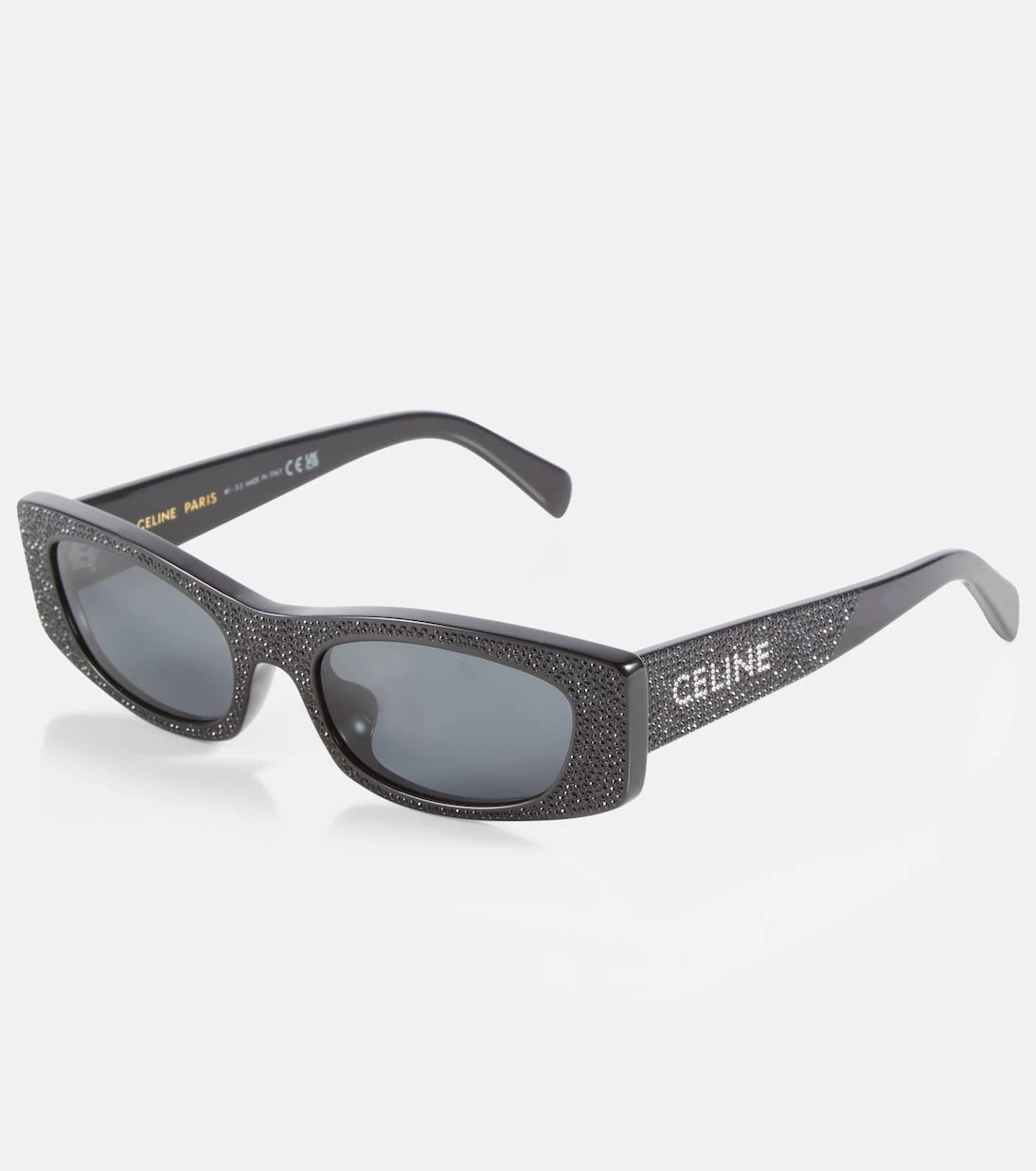 Celine Eyewear - Embellished rectangular sunglasses
