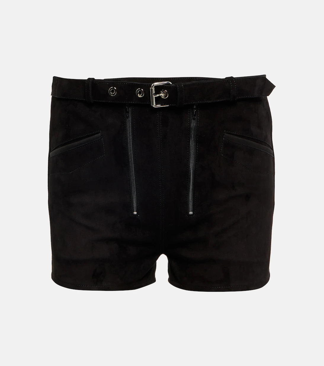 Dodo Bar Or - Belted low-rise suede shorts