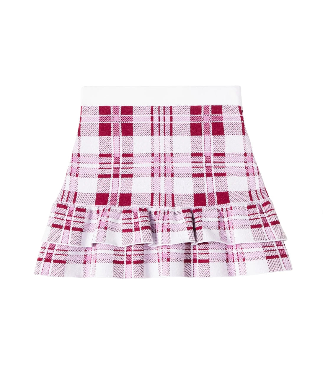 Self-Portrait Kids - Ruffled checked skirt