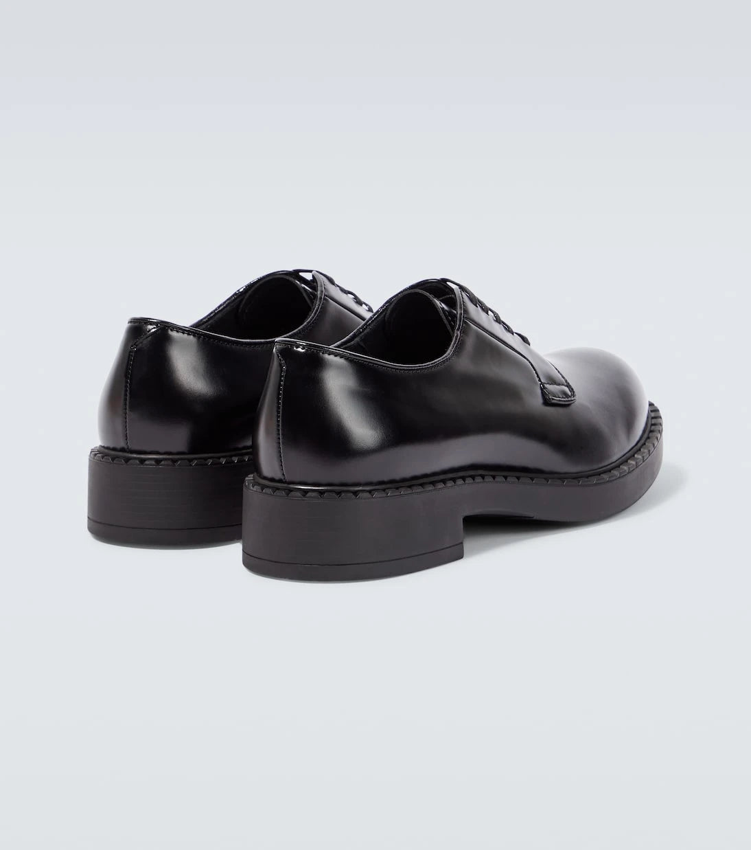 Prada - Brushed leather Derby shoes