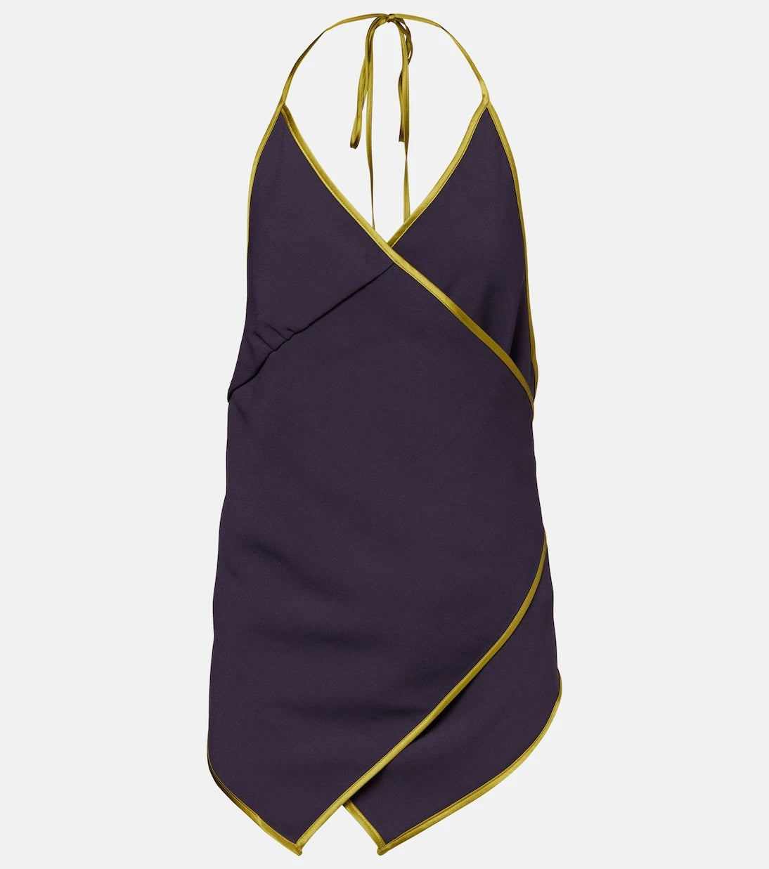 Dries Van Noten - Crêpe satin wrap top