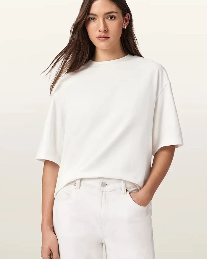 AllSaints ESME kadın pamuklu oversize tişört
