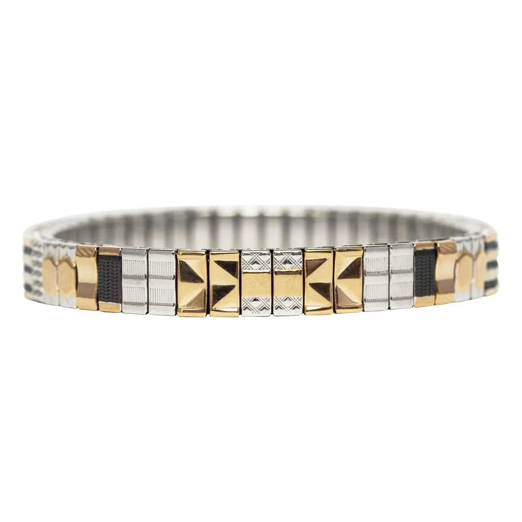 Sigal - Sig 6 bracelet | Black/Gold/Silver