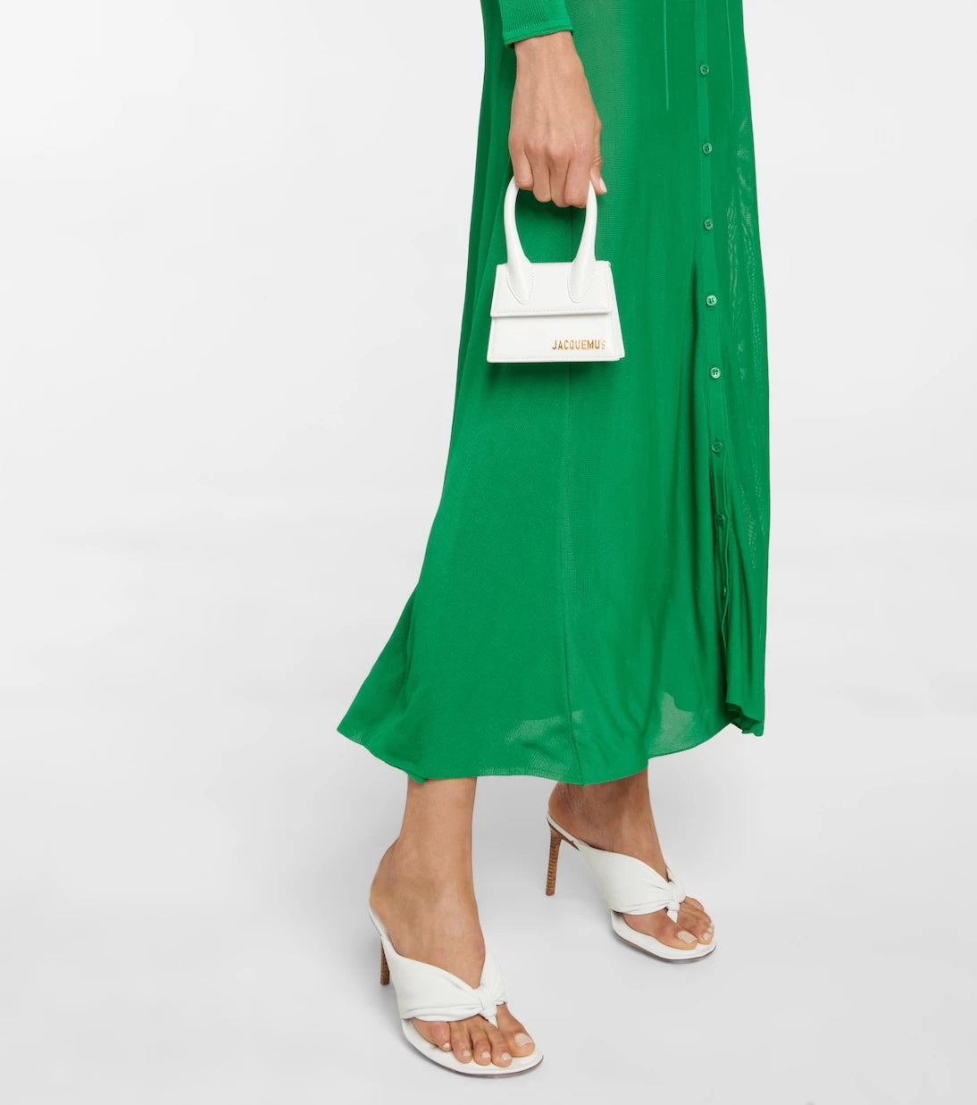 Jacquemus - La Robe Lagoa omuz dekolteli maksi elbise