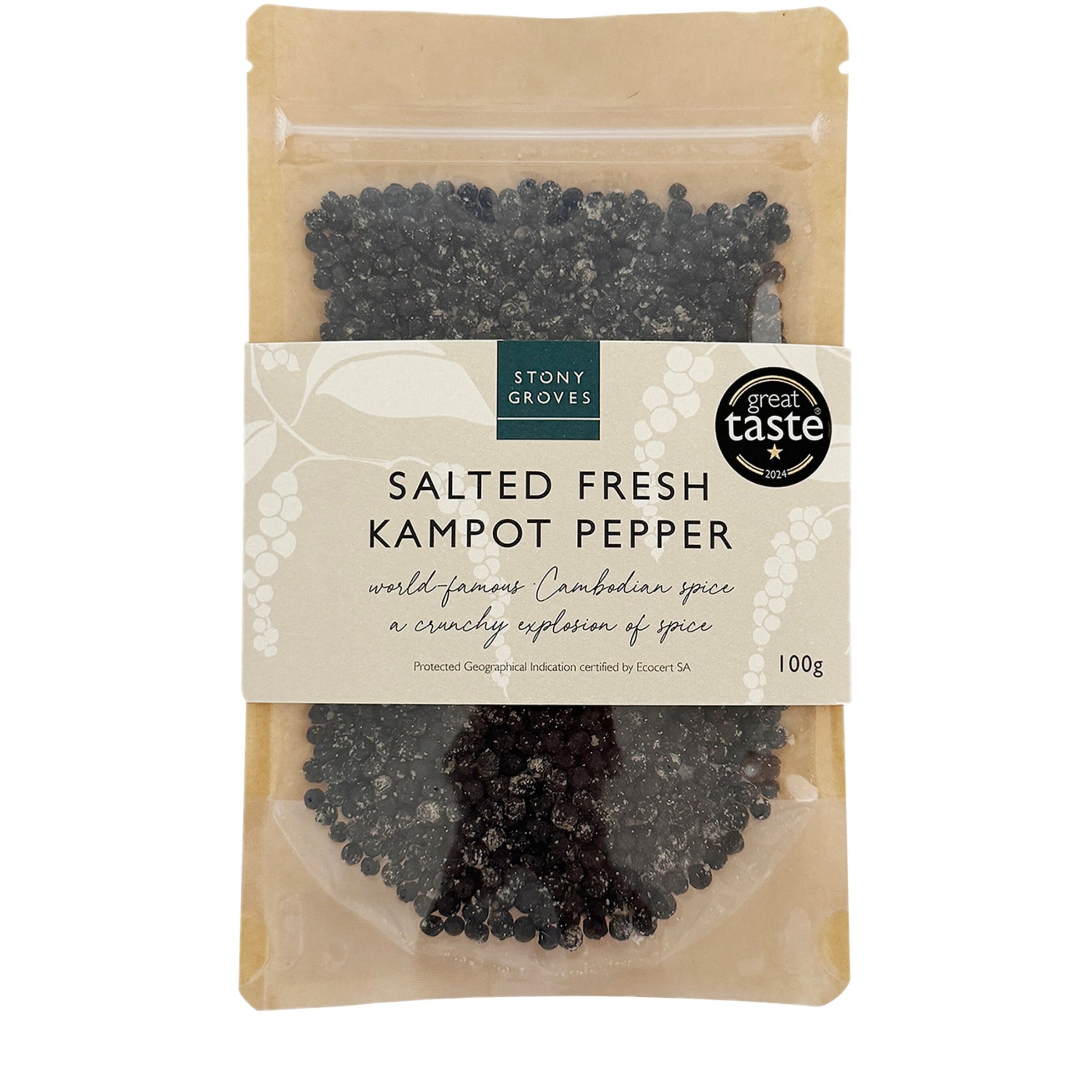 Stony Groves Salted Fresh Kampot Pepper (100g)