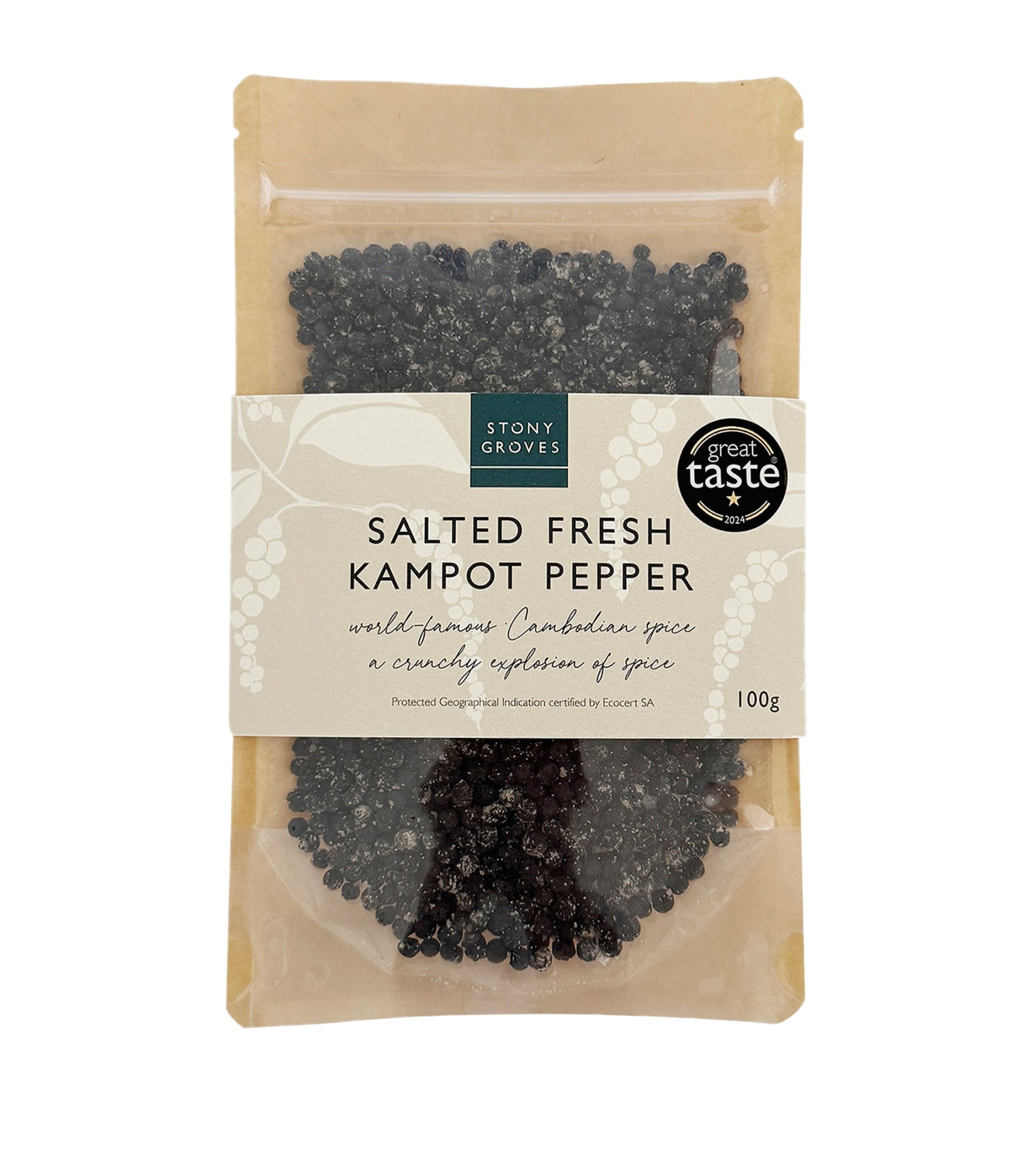 Stony Groves Salted Fresh Kampot Pepper (100g)