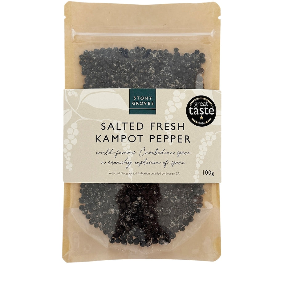 Stony Groves Salted Fresh Kampot Pepper (100g)