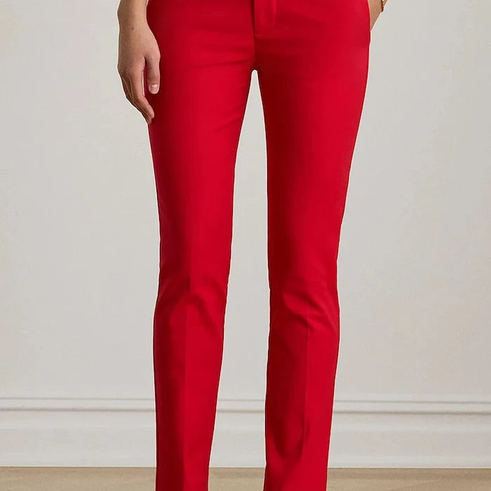 Lauren Ralph Lauren kadın pamuk pantolon