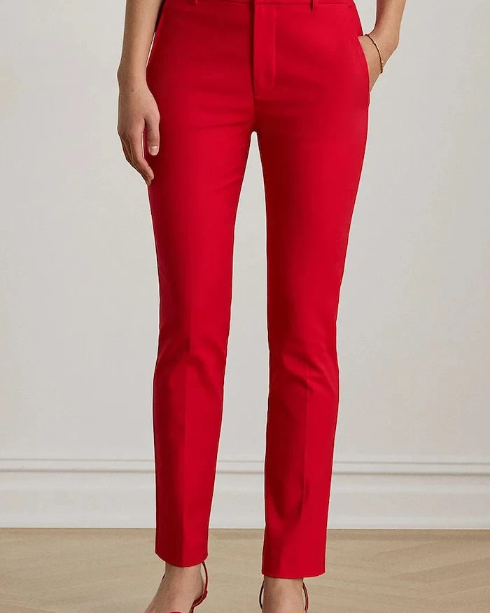 Lauren Ralph Lauren kadın pamuk pantolon
