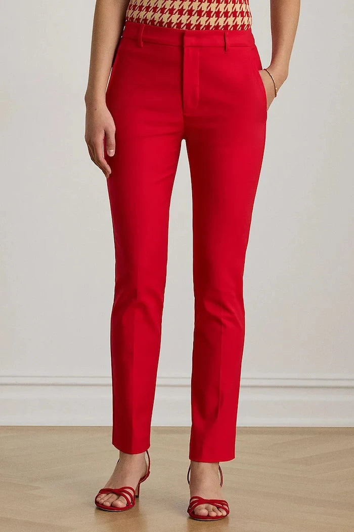 Lauren Ralph Lauren kadın pamuk pantolon