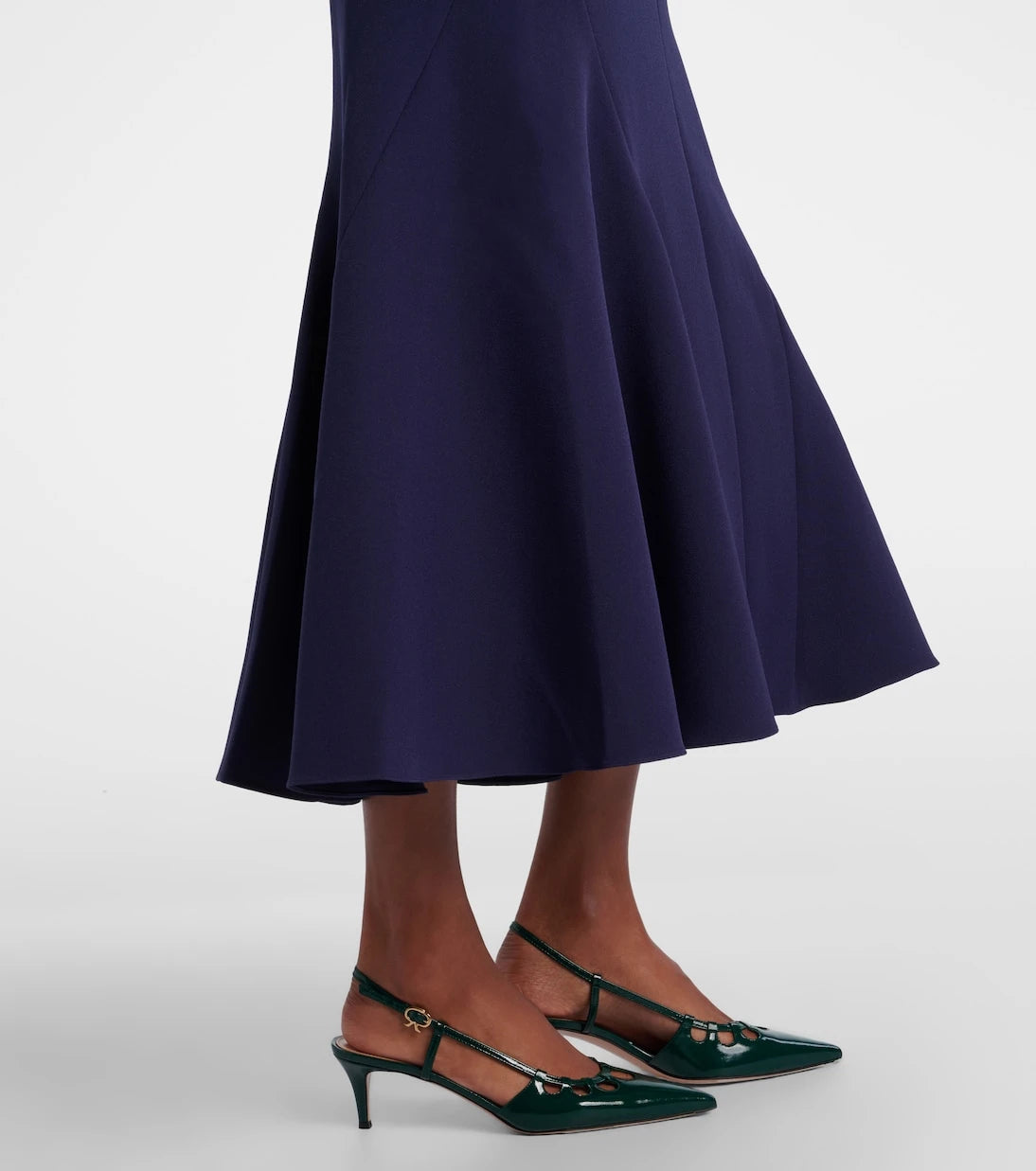 Safiyaa - Luisa belted crêpe midi dress