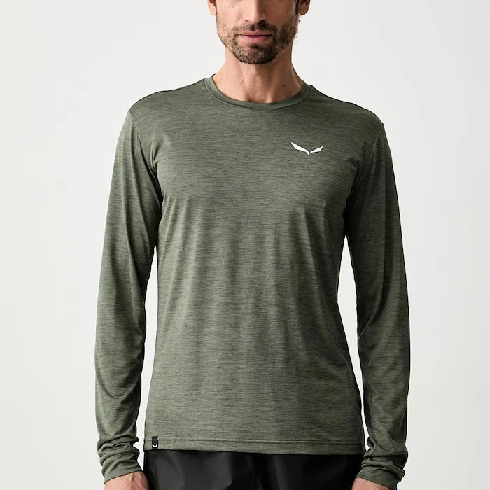Salewa erkek uzun kollu spor üst Puez Melange Dry Tee