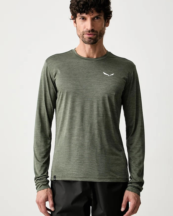 Salewa erkek uzun kollu spor üst Puez Melange Dry Tee
