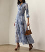 Ralph Lauren Collection Navy Linen-Silk Hannes Dress