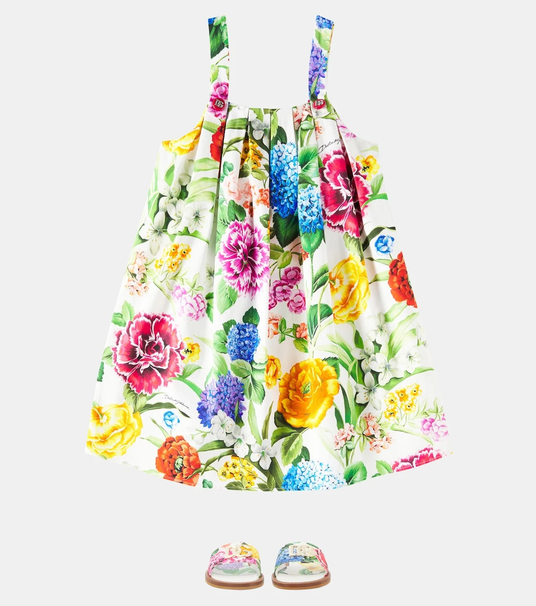 Dolce&Gabbana Kids - Floral canvas sandals