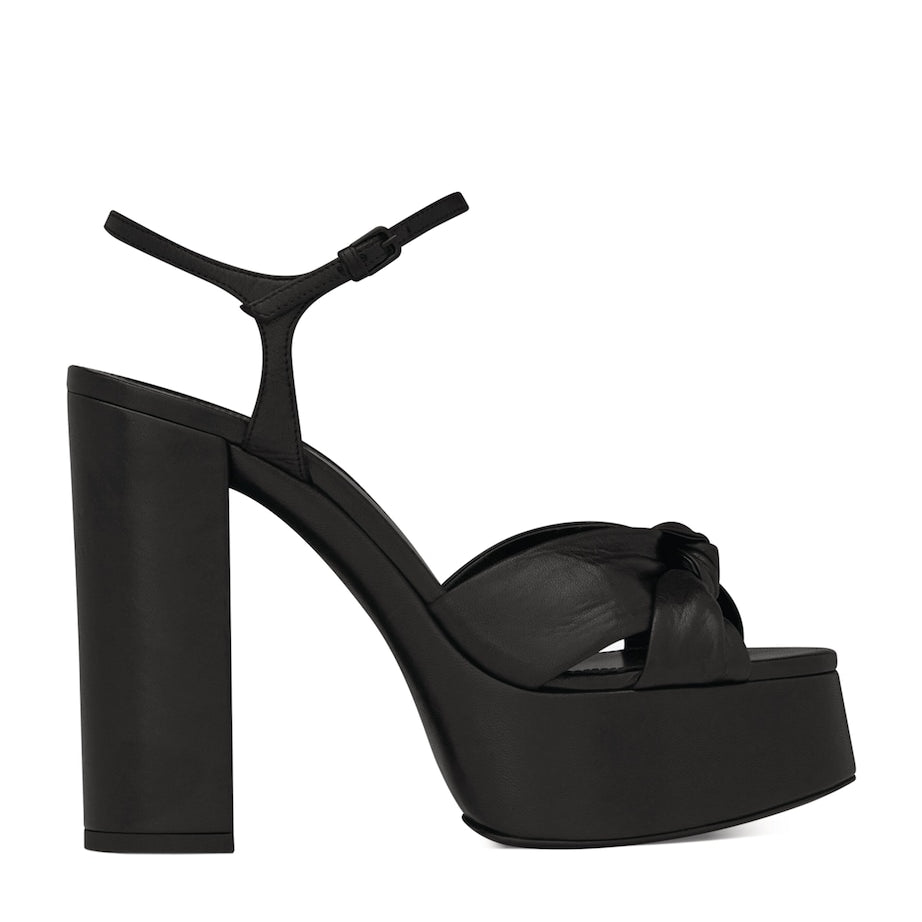 Black Leather Bianca Sandals 85