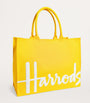 Yellow Large Cotton Logo Tote Bag