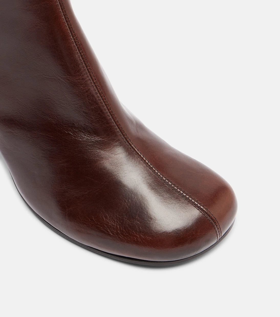 Lemaire - Anatomic 80 leather ankle boots