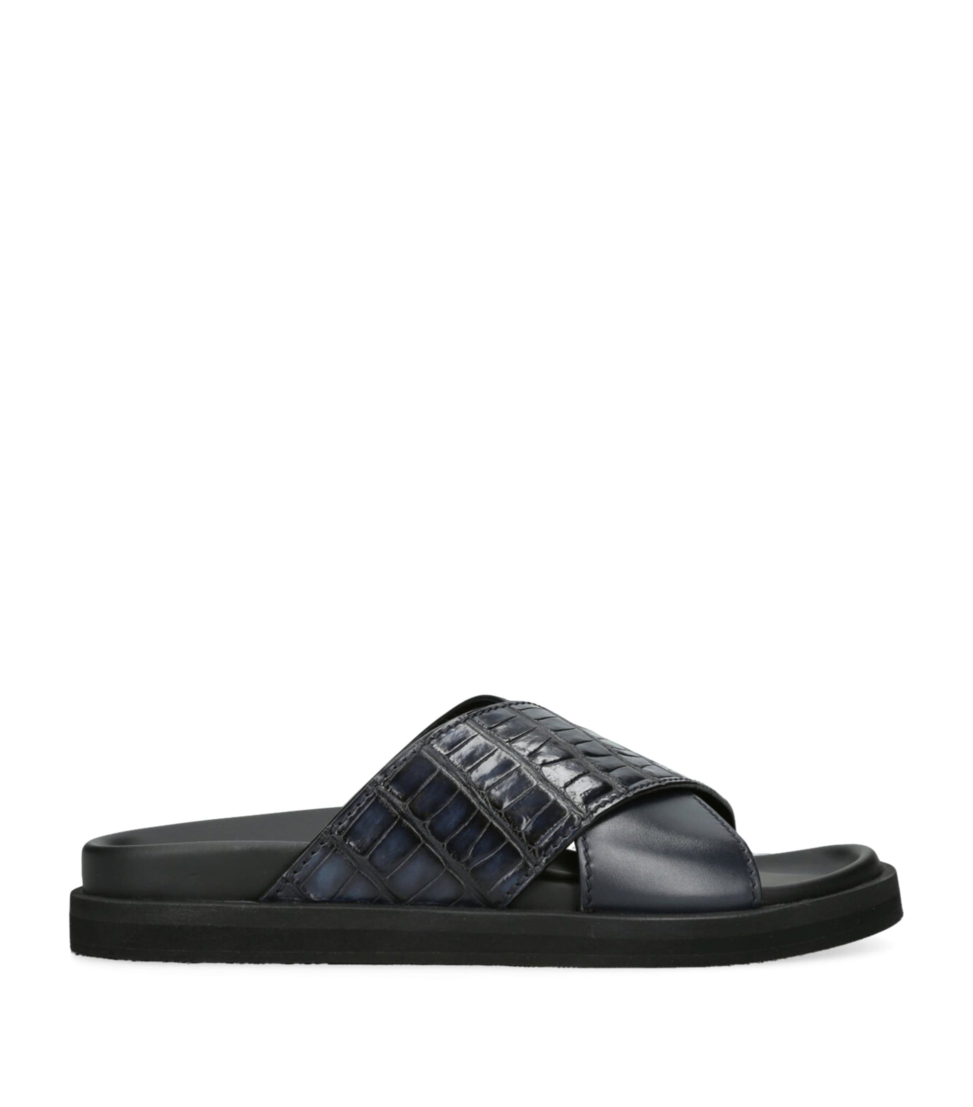 Zegna Crocodile Leather Sandals