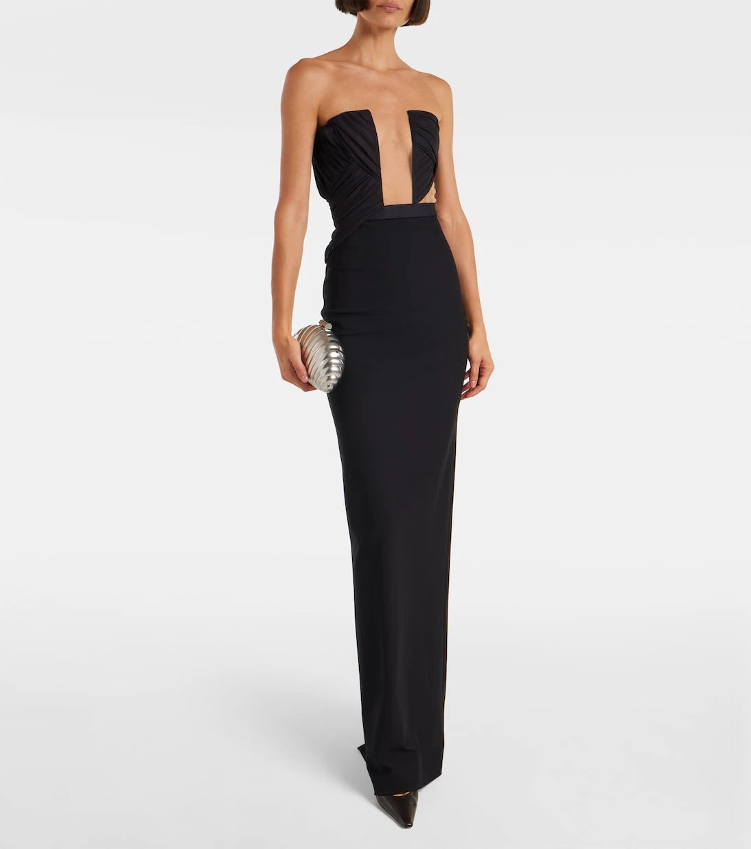 Nensi Dojaka - Cutout strapless gown