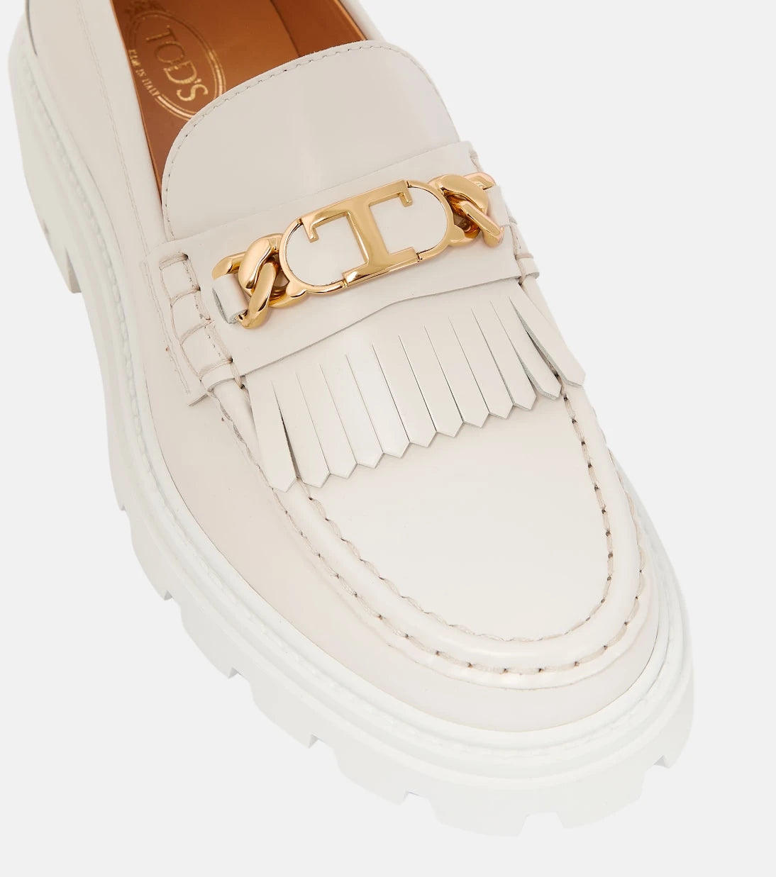 Tod's - حذاء لوفرز جلد بشراشيب