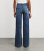 7 For All Mankind Navy Modern Dojo Soho Flared Jeans
