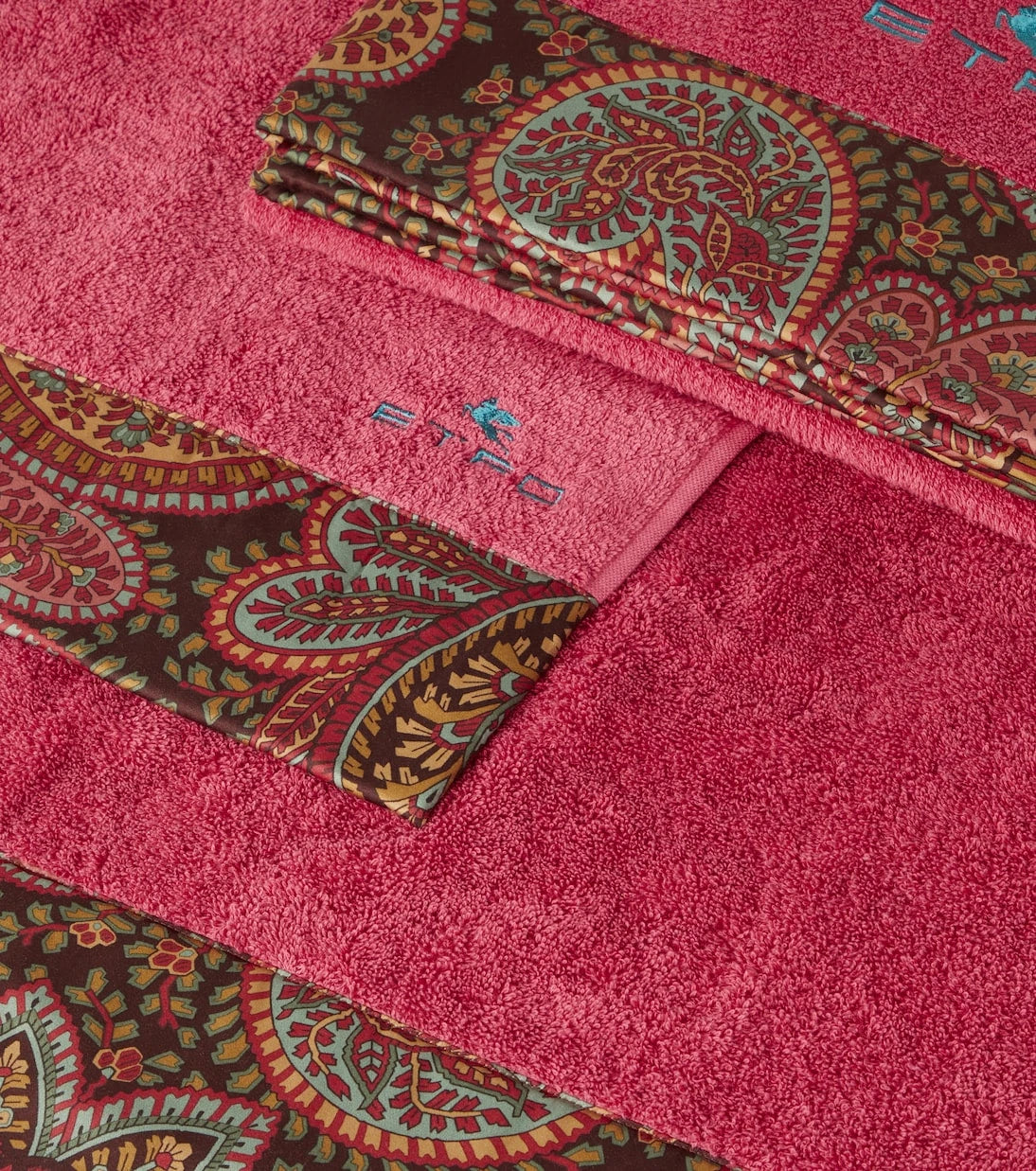 Etro - Set of 5 cotton terry towels